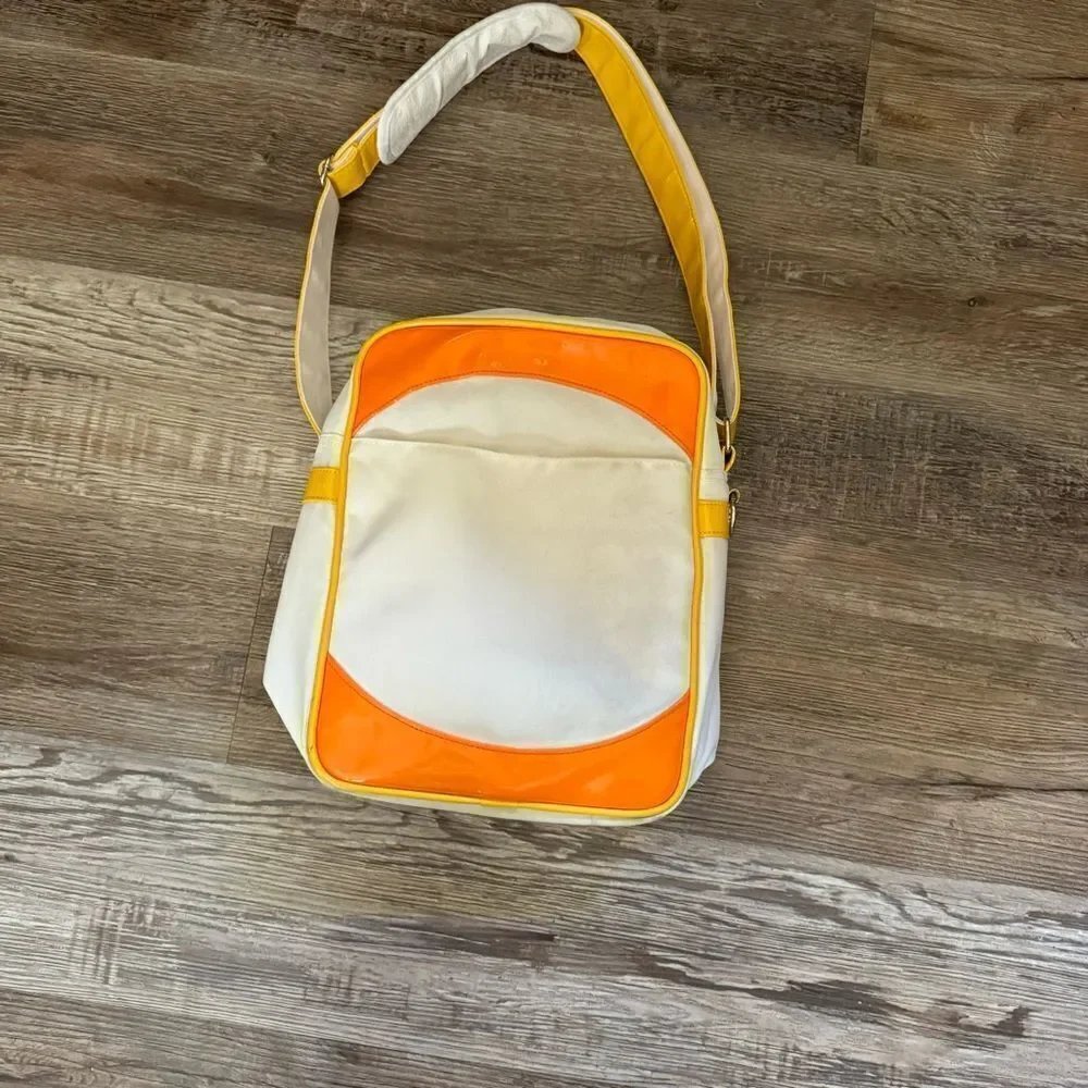 Air Jordan Nike Backpack White Orange & Yellow Size 13 x 11 x 4